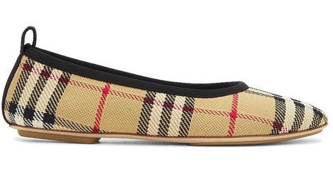 Burberry Ralf Check Ballerina Flats 